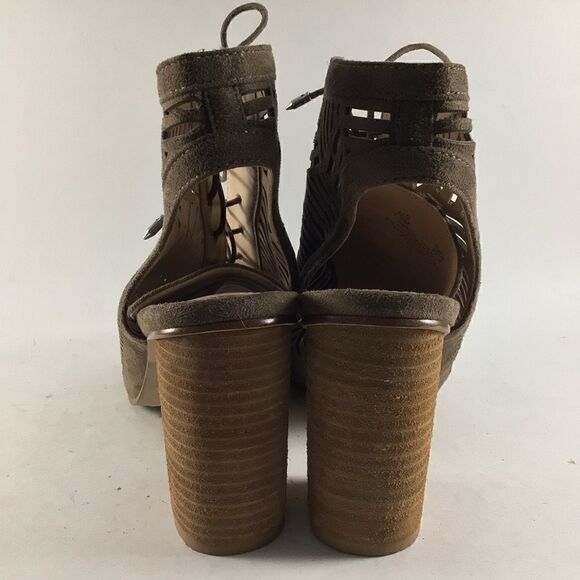 Sam Edelman Rocco womens lace up sandals heeled slides brown size 7.5 M - Picture 4 of 8